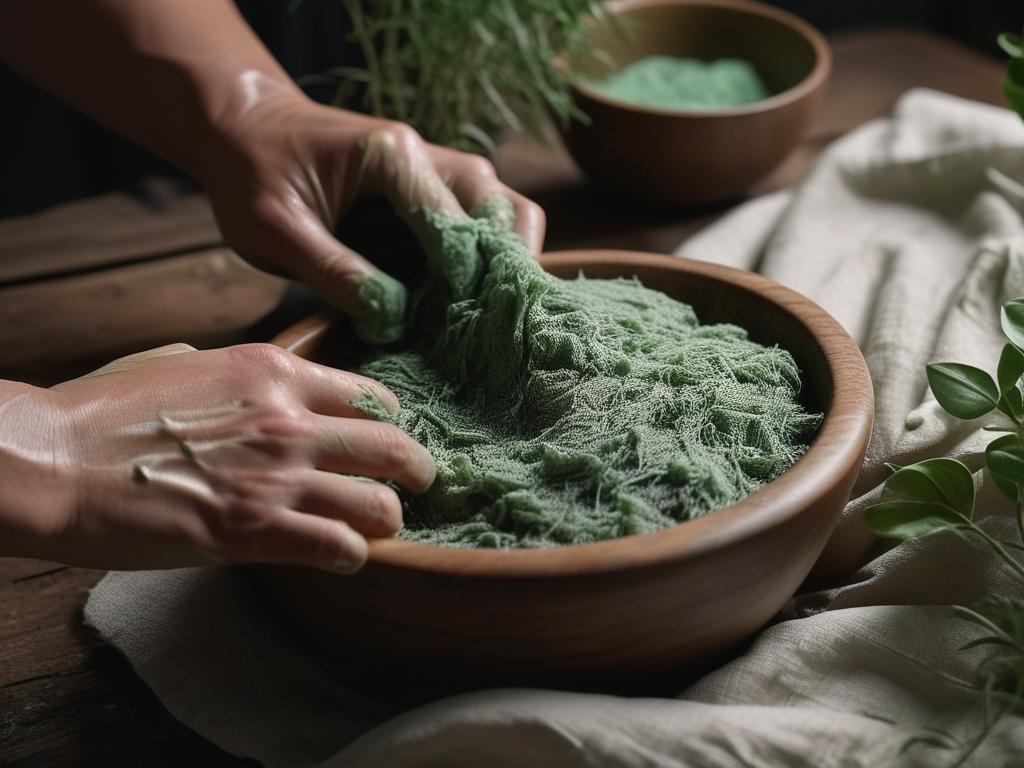 Traditional poultice preparation